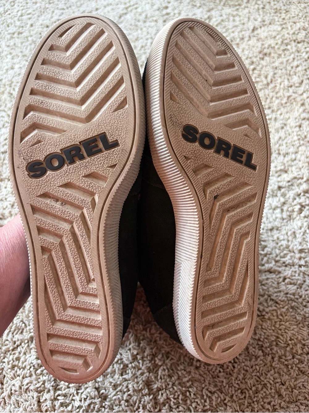 Sorel Out N About Women’s Size 11 Black Suede Wedge Pull On Boots Urban